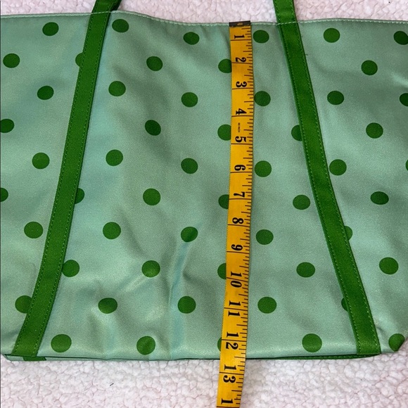 Kate Spade Green Polka Dot Tote Bag - Picture 4 of 7